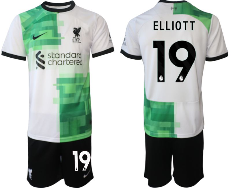 Men 2023-2024 Club Liverpool away white 19 Soccer Jersey